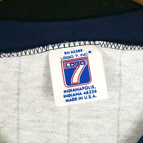 RARE Vintage 1987 Houston Astros Logo 7 Single Stitch Striped Baseball T-shirt - Picture 6 of 11